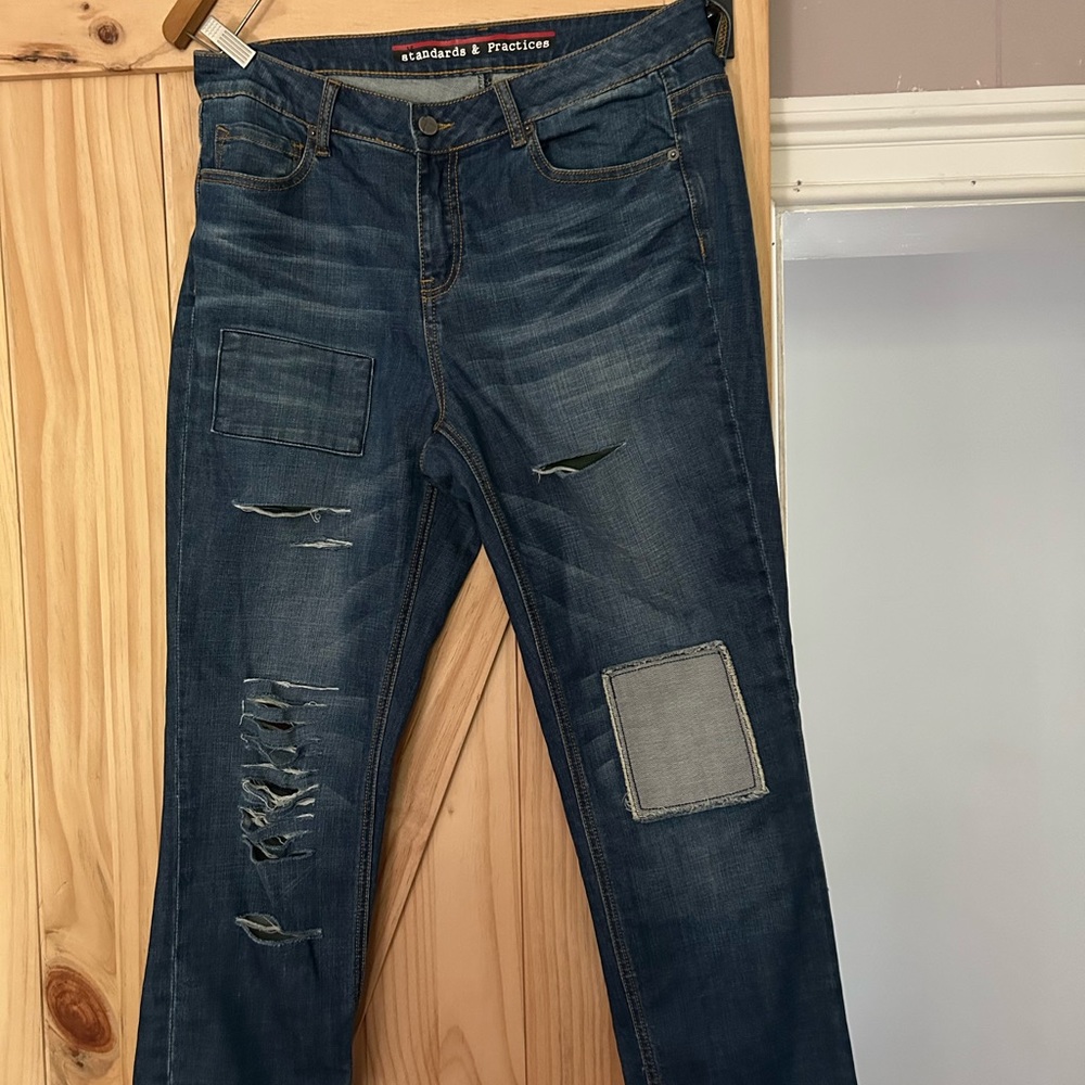 Nwot Standards & Practices Distressed Boyfriend J… - image 2
